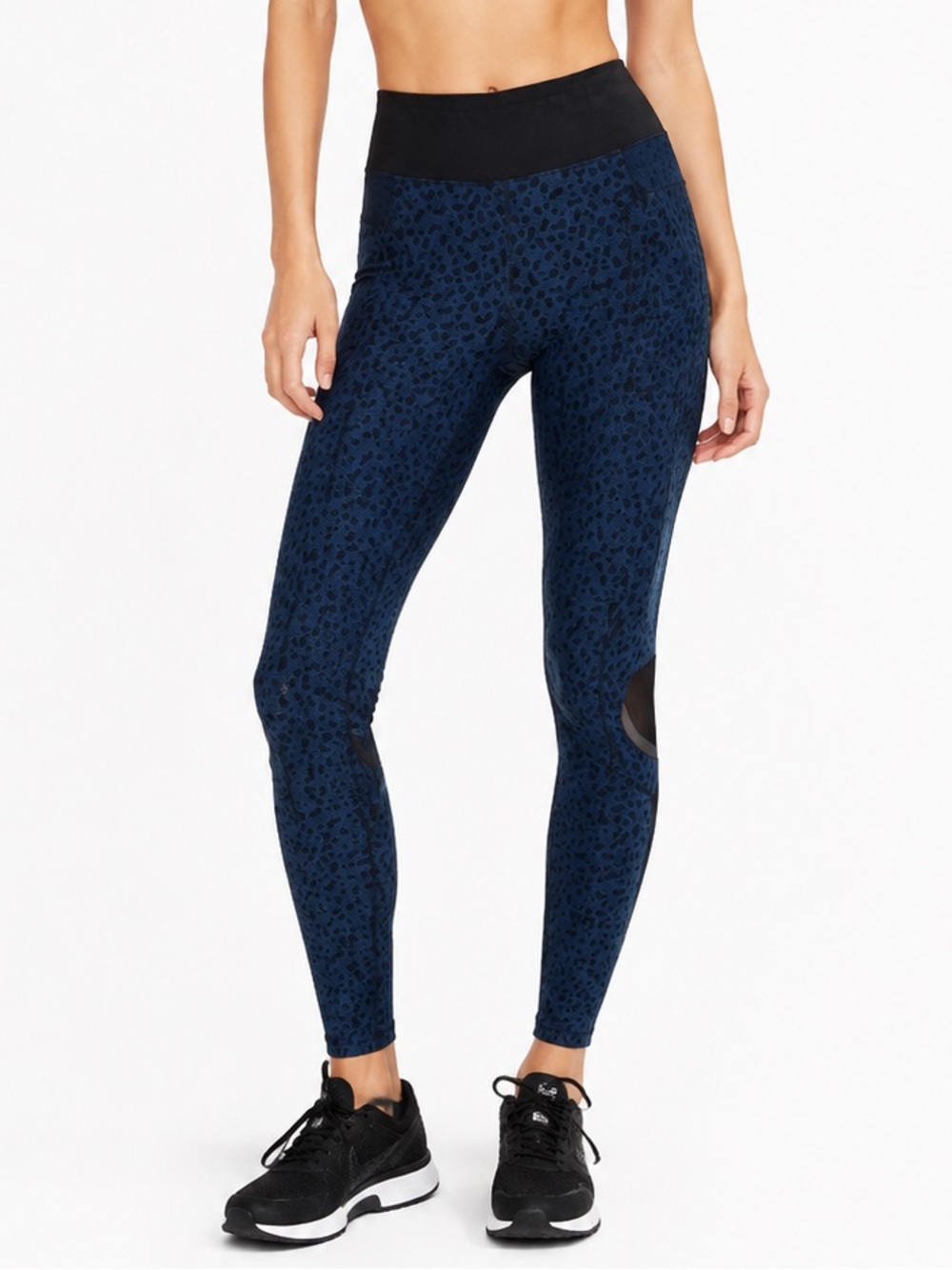 Sweaty Betty High Rise Honeycomb Navy Leggings